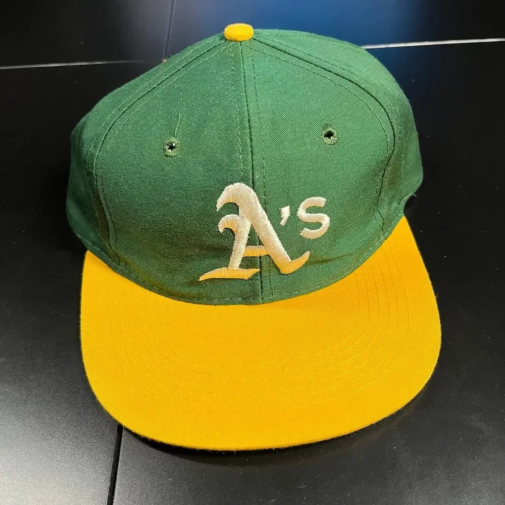 Vintage 90s‎ Ed’s West MLB Oakland Athletics Green SnapBack Youth Size Preowned
